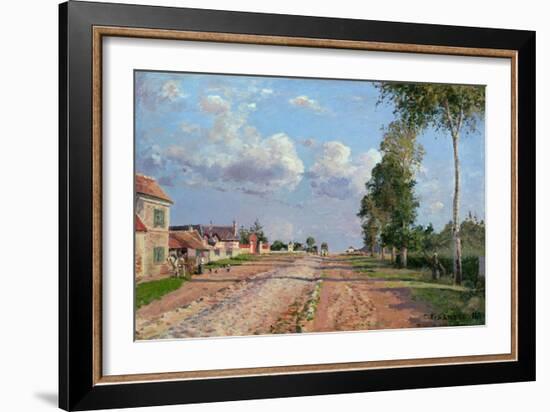 Route De Versailles, Rocquencourt, 1871-Camille Pissarro-Framed Giclee Print