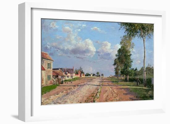 Route De Versailles, Rocquencourt, 1871-Camille Pissarro-Framed Giclee Print
