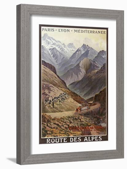 Route Des Alpes-null-Framed Giclee Print