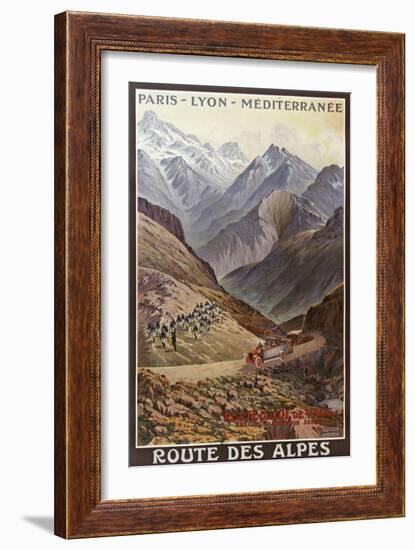 Route Des Alpes-null-Framed Giclee Print