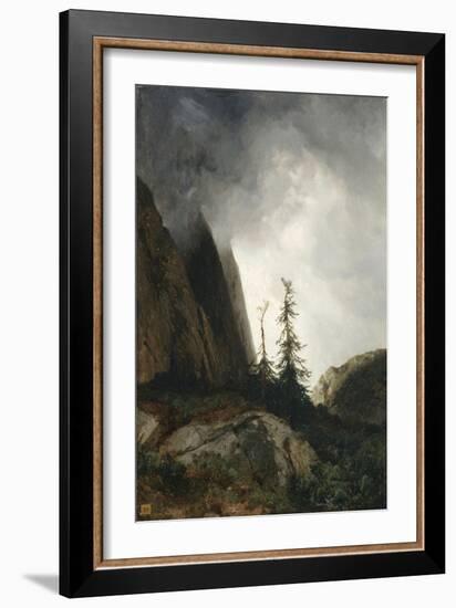 Route du Grimsel, canton de Berne dit aussi Un orage dans les montagnes-Alexandre Calame-Framed Giclee Print