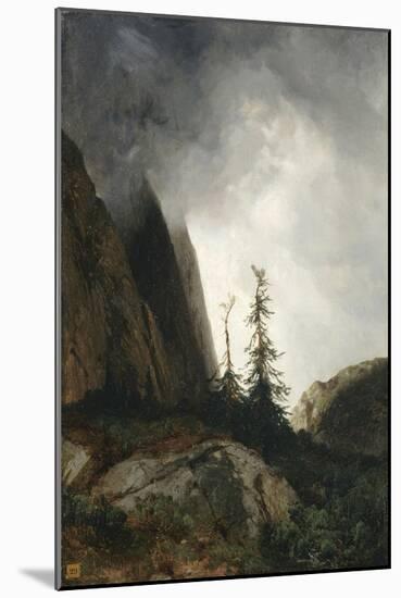 Route du Grimsel, canton de Berne dit aussi Un orage dans les montagnes-Alexandre Calame-Mounted Giclee Print