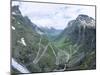 Route from Andalsnes to Geiranger, Trollstigen Road, Western Fiordlands, Norway, Scandinavia-Tony Waltham-Mounted Photographic Print