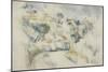 Route tournante pr?d'Aix-Paul Cézanne-Mounted Giclee Print