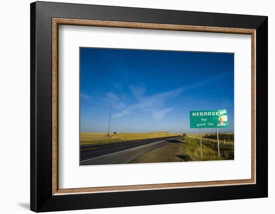 Route Two Through Nebraska, United States of America, North America-Michael Runkel-Framed Photographic Print