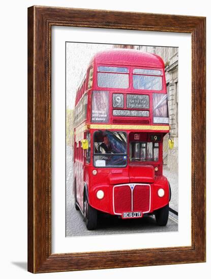 Routemaster Bus-Tosh-Framed Art Print