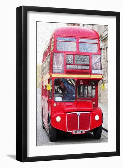 Routemaster Bus-Tosh-Framed Art Print