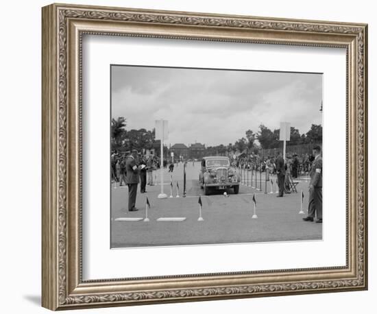 Rover saloon of CH Cooper competing in the South Wales Auto Club Welsh Rally, 1937-Bill Brunell-Framed Photographic Print