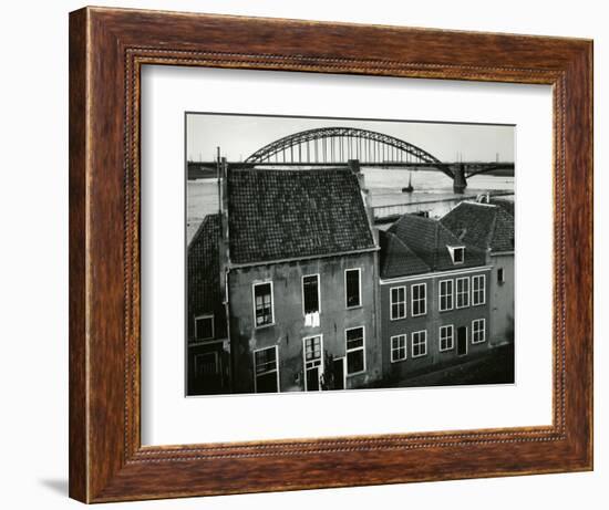 Row Houses with Bridge, Holland, 1960-Brett Weston-Framed Photographic Print