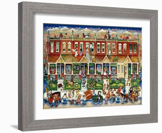 Row Houses-Bill Bell-Framed Giclee Print