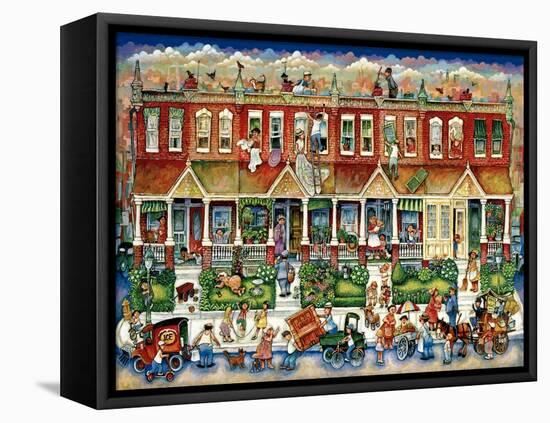 Row Houses-Bill Bell-Framed Premier Image Canvas