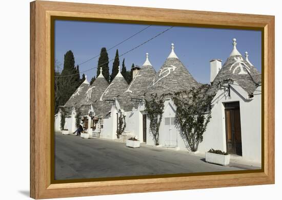 Row of 18th Century Trulli Houses in the Rione Monte District, Alberobello, Apulia, Italy-Stuart Forster-Framed Premier Image Canvas