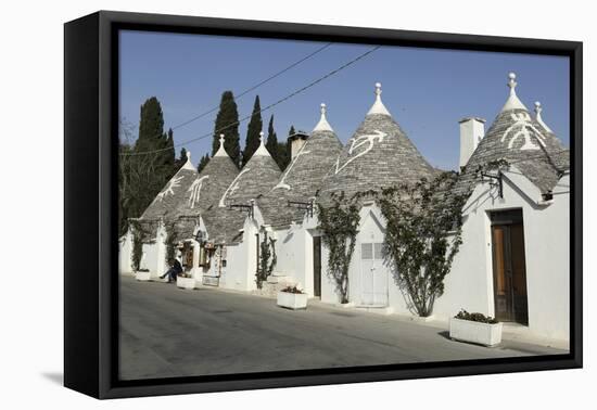 Row of 18th Century Trulli Houses in the Rione Monte District, Alberobello, Apulia, Italy-Stuart Forster-Framed Premier Image Canvas