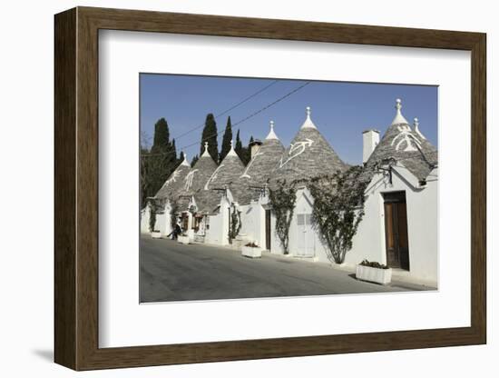 Row of 18th Century Trulli Houses in the Rione Monte District, Alberobello, Apulia, Italy-Stuart Forster-Framed Photographic Print