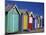 Row of Beach Huts Painted in Bright Colours, Brighton Beach, Near Melbourne, Victoria, Australia-Mawson Mark-Mounted Photographic Print