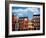 Row of Brick Houses in Boston Historical North End-elenathewise-Framed Photographic Print