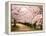 Row of Cherry Trees-null-Framed Premier Image Canvas