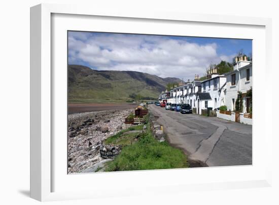 Row of Cottages, Applecross Peninsula, Highland, Scotland-Peter Thompson-Framed Photographic Print