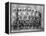 Row of Female Tennis Players in Matching Outfits-null-Framed Stretched Canvas