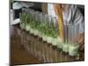 Row of Glasses on a Bar with Barman Preparing Mojito Cocktails, Habana Vieja, Havana, Cuba-Eitan Simanor-Mounted Photographic Print