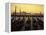 Row of Gondolas at Dawn, San Giorgio Maggiore, Venice, Veneto, Italy, Europe-Jochen Schlenker-Framed Premier Image Canvas