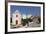 Row of Old Windmills on Pitiki Hill Below Panteli Castle, Greek Islands-Nick Upton-Framed Photographic Print