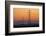 Row of Power Pylons at Sunset, Mid Canterbury, South Island, New Zealand-David Wall-Framed Photographic Print