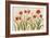 Row of Red Amaryllis Light-Cheri Blum-Framed Premium Giclee Print