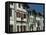 Row of Traditional Buildings in the Village of Ainhoa in the Pyrenees in Aquitaine, France-Michael Busselle-Framed Premier Image Canvas