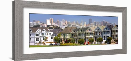 Row of Victorian Houses in San Francisco-Anna Miller-Framed Photographic Print