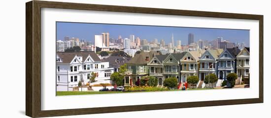 Row of Victorian Houses in San Francisco-Anna Miller-Framed Photographic Print