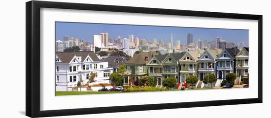 Row of Victorian Houses in San Francisco-Anna Miller-Framed Photographic Print