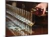 Row of Wine Tasting Glasses, Chateau La Tour Blanche, Sauternes-Per Karlsson-Mounted Photographic Print