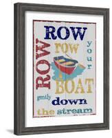 Row Row-Taylor Greene-Framed Art Print
