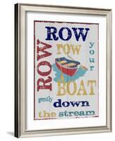 Row Row-Taylor Greene-Framed Art Print