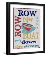 Row Row-Taylor Greene-Framed Art Print