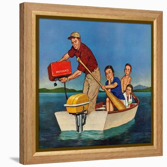 "Row, We're Out of Gas", June 27, 1959-Amos Sewell-Framed Premier Image Canvas