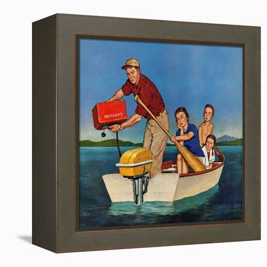 "Row, We're Out of Gas", June 27, 1959-Amos Sewell-Framed Premier Image Canvas