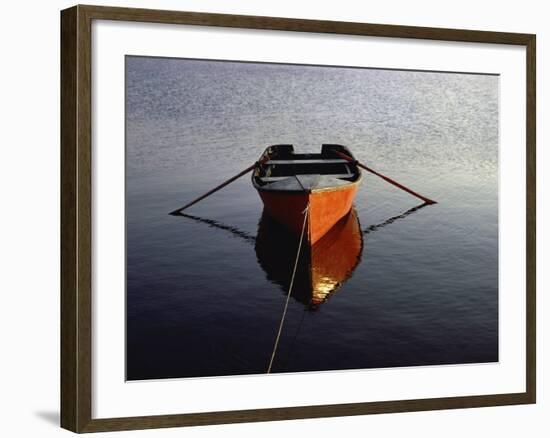Rowboat with Reflection-null-Framed Photographic Print