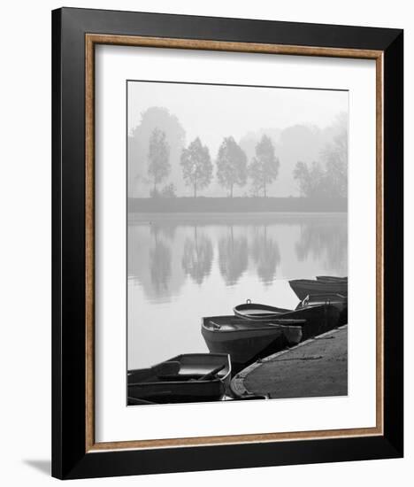 Rowboats on Shore-null-Framed Art Print