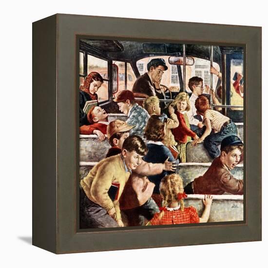 "Rowdy Bus Ride", September 9, 1950-Amos Sewell-Framed Premier Image Canvas