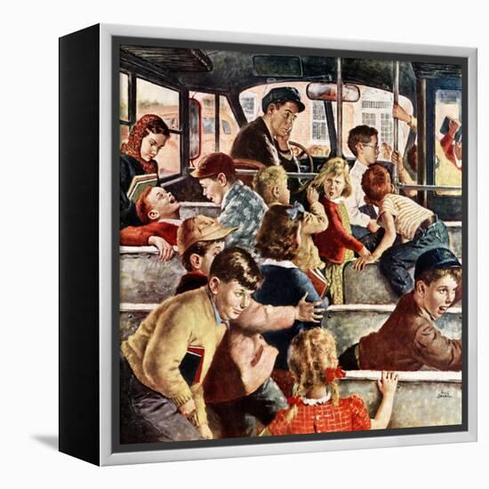 "Rowdy Bus Ride", September 9, 1950-Amos Sewell-Framed Premier Image Canvas