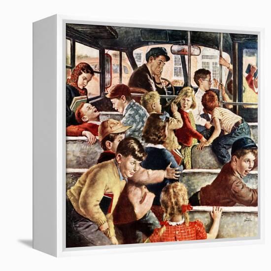 "Rowdy Bus Ride", September 9, 1950-Amos Sewell-Framed Premier Image Canvas