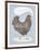 Rowdy Rooster-Clara Wells-Framed Giclee Print