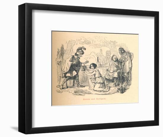'Rowena and Vortigern', c1860, (c1860)-John Leech-Framed Giclee Print