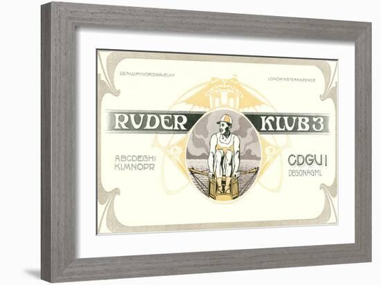 Rower, Ruder Klub 3-null-Framed Art Print