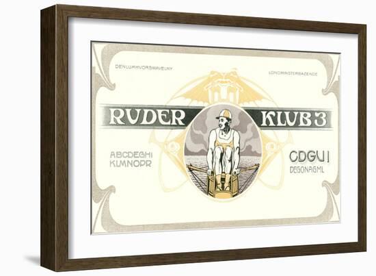 Rower, Ruder Klub 3-null-Framed Art Print