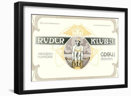 Rower, Ruder Klub 3-null-Framed Art Print