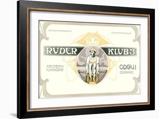 Rower, Ruder Klub 3-null-Framed Art Print