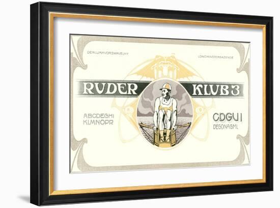 Rower, Ruder Klub 3-null-Framed Art Print